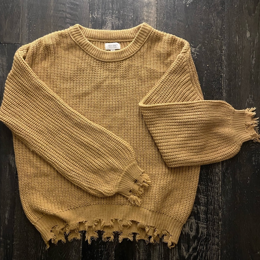 Gold Sweater (size medium)